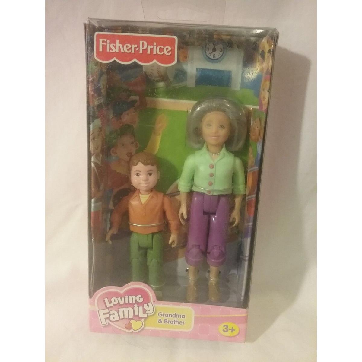 2006 Fisher-price Loving Family Grandma Brother Dolls J8222