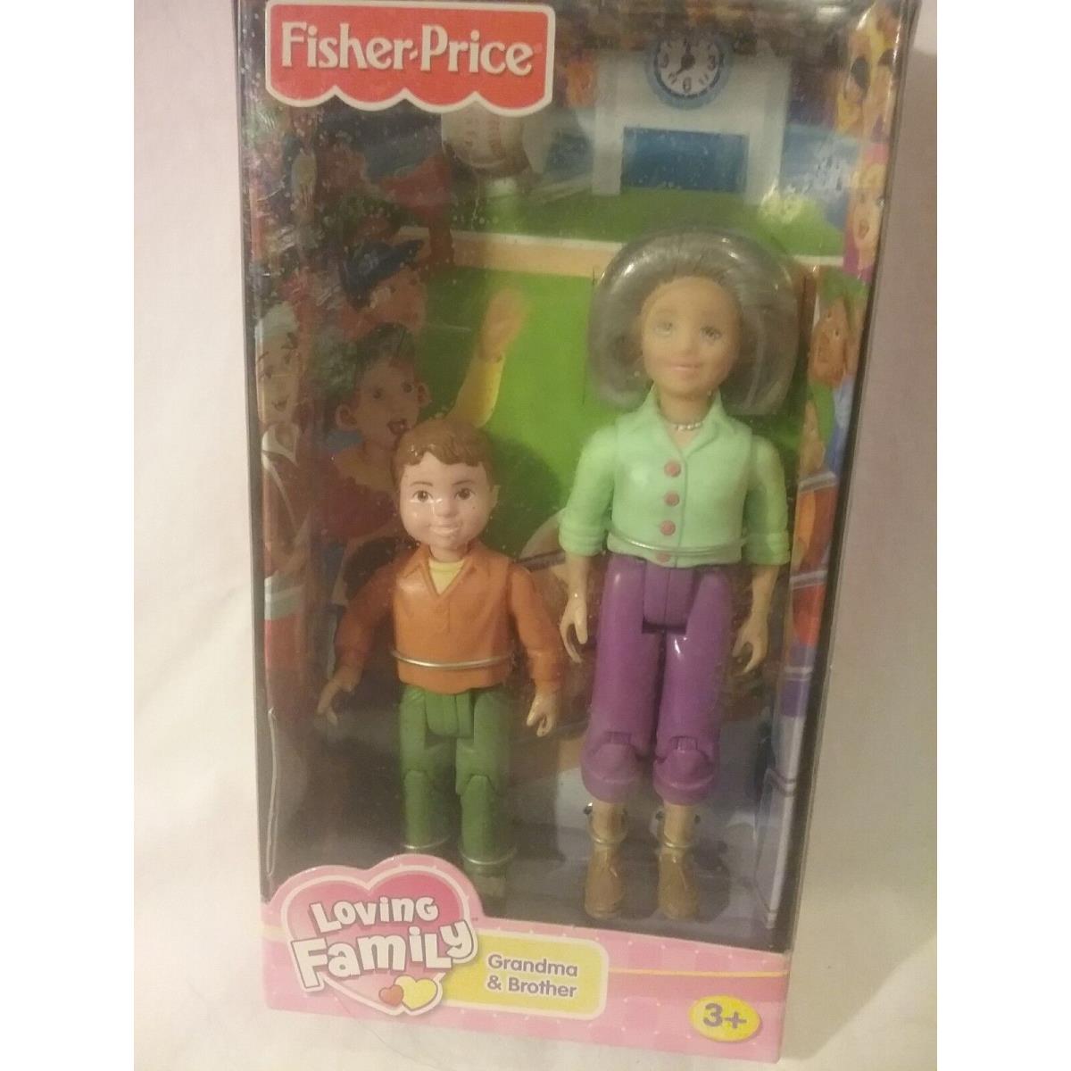 2006 Fisher-price Loving Family Grandma Brother Dolls J8222