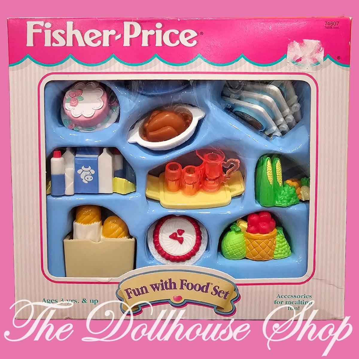 Fisher Price Loving Family Dollhouse Kitchen Fun with Food Set