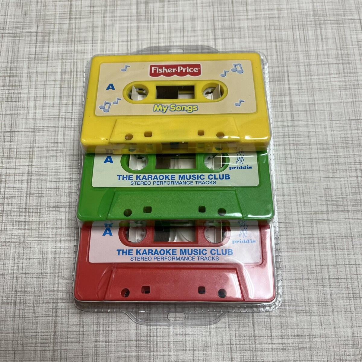 Vintage Fisher Price Cassette Audio Tapes and Microphones Karaoke