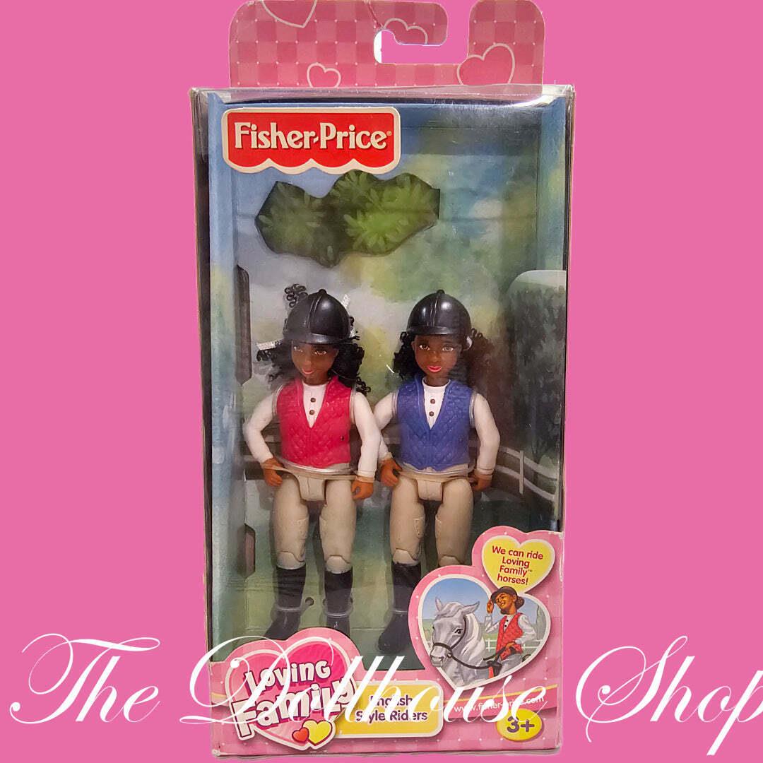 Fisher Price Loving Family Dollhouse African American English Style Riders Girl