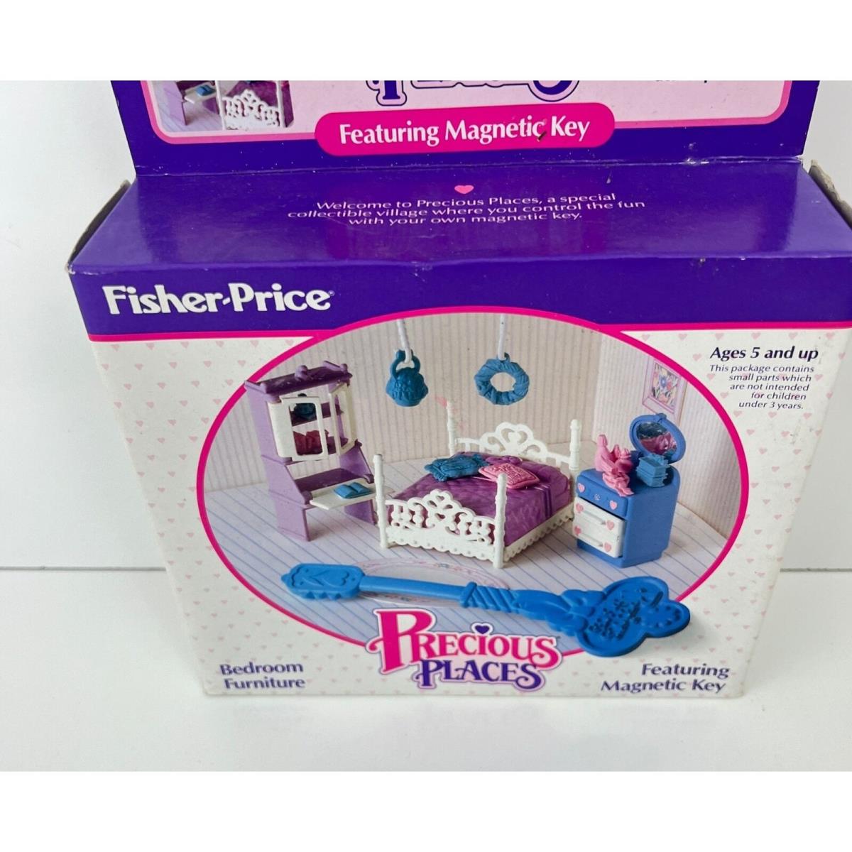 Vintage Fisher Price Precious Places Bedroom Furniture 5173 1988 Dollhouse