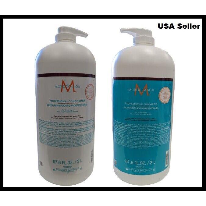 Moroccanoil Professional Shampoo / Conditioner 2 L / 67.6 oz All Hair Types Combo Set