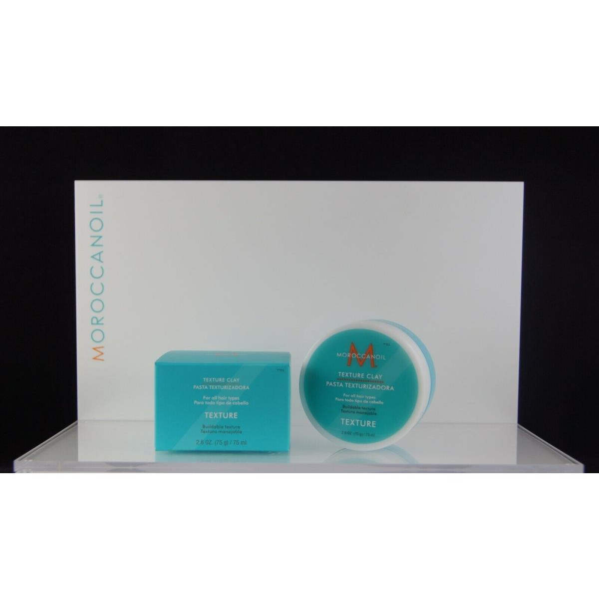 Moroccanoil Texture Clay 2.6 oz All Hair Types Strong Hold Matte Natural Look