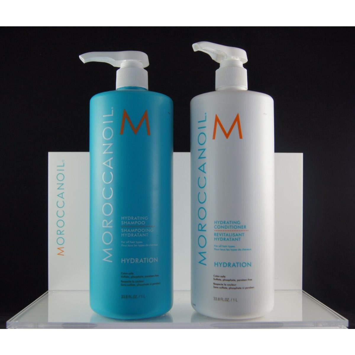 Moroccanoil Hydrating Shampoo / Conditioner 1 L / 33.8 oz Hydration All Hair Combo Set