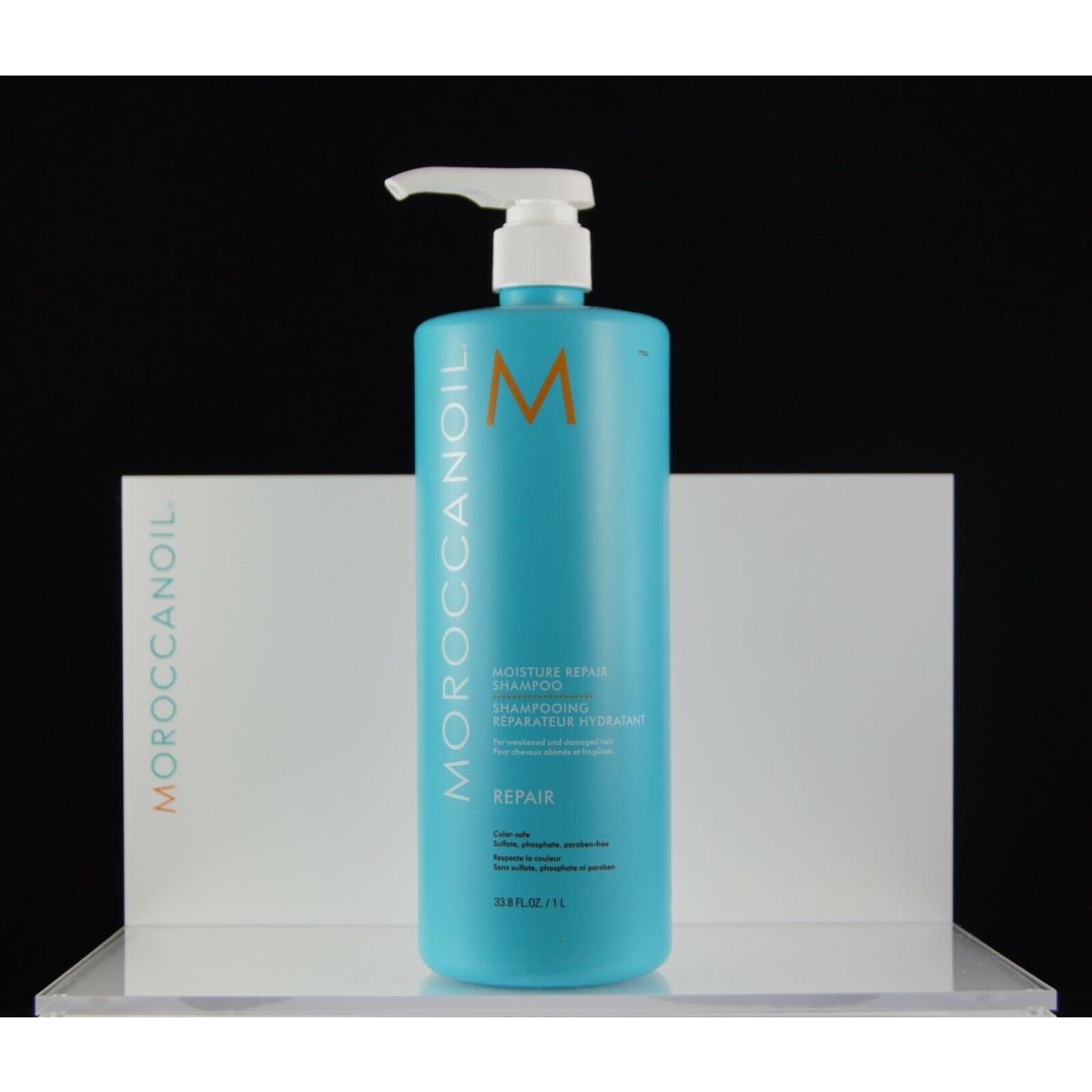 Moroccanoil Moisture Repair Shampoo / Conditioner 1 L / 33.8 oz Damaged Hair Shampoo