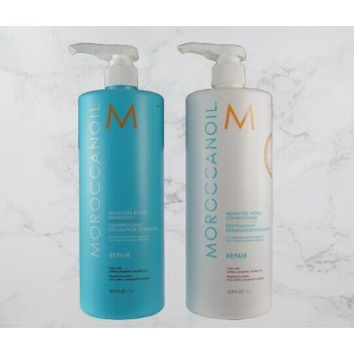 Moroccanoil Moisture Repair Shampoo Conditioner 33.8 oz /1 L Combo Set