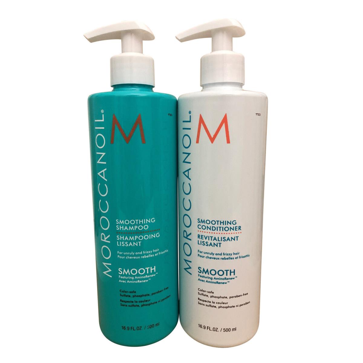 Moroccanoil Smoothing Shampoo Conditioner Duo 16.9 OZ Each