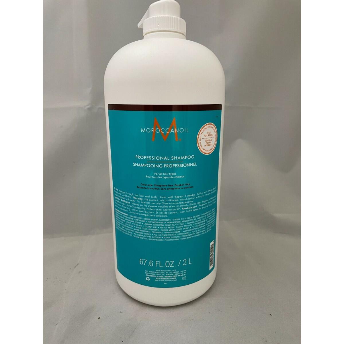 Moroccanoil Professional Shampoo Conditioner 67.6 oz / 2 L Combo Set