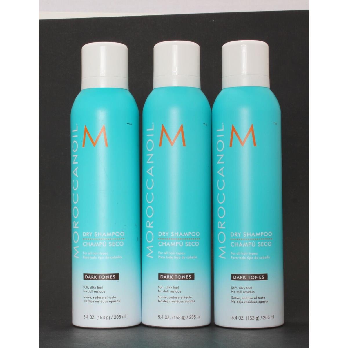 Moroccanoil Dry Shampoo Dark Tones 5.4 oz Pack of 3