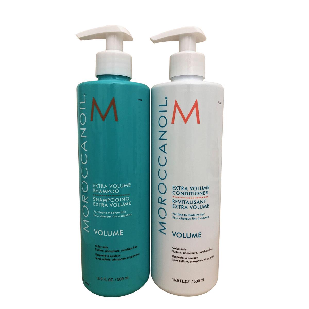 Moroccanoil Extra Volume Shampoo Conditioner Duo 16.9 OZ Each