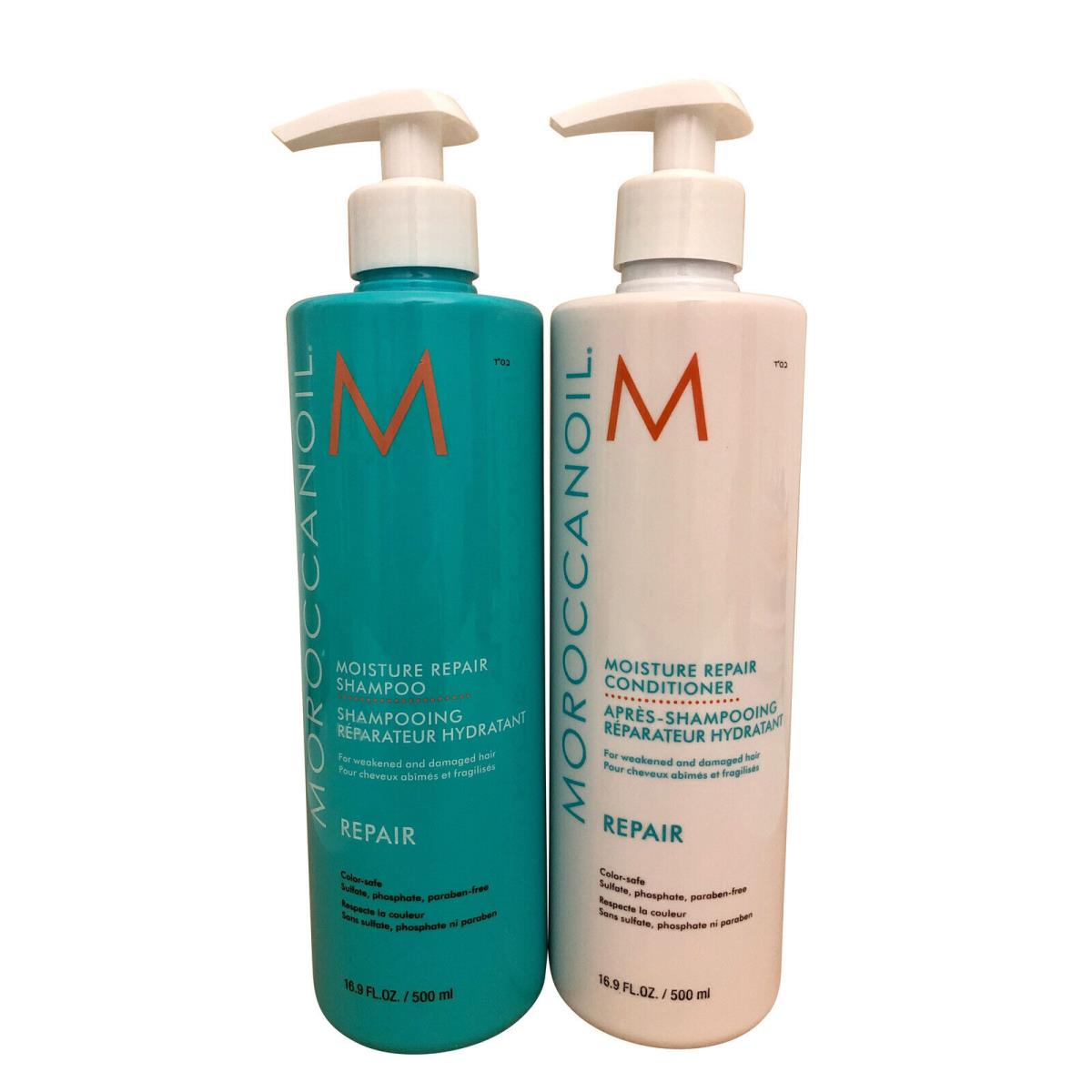 Moroccanoil Moisture Repair Shampoo Conditioner Duo 16.9 OZ Each