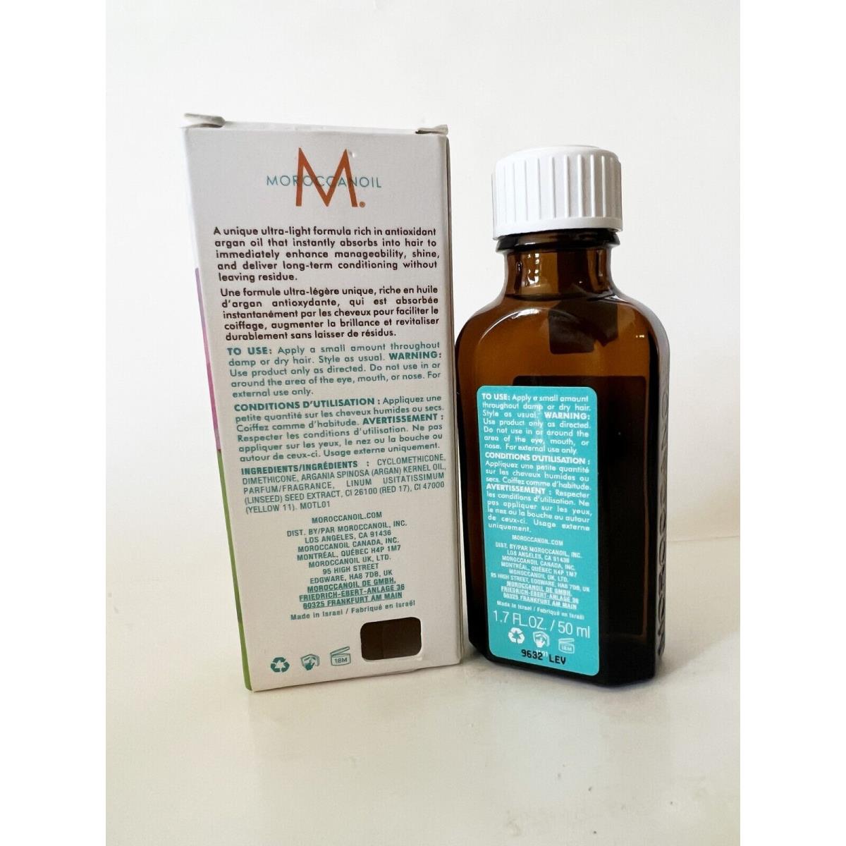 Moroccanoil Morrocanoil Treatment For Line or Light Colored Hair Light 1.7oz/50ml Boxed