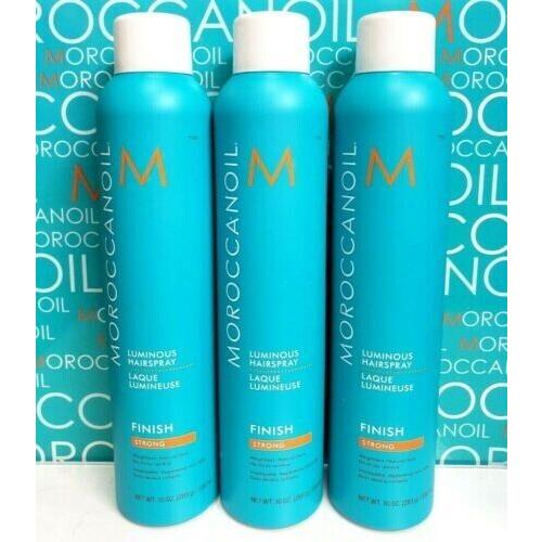 Moroccanoil Luminous Hairspray Strong Hold 10 oz - Pack OF 3