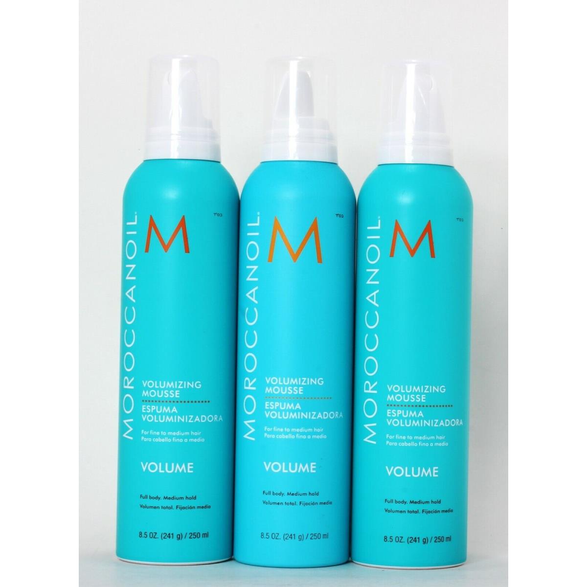 Moroccanoil Volumizing Mousse 8.5 oz Pack Of 3