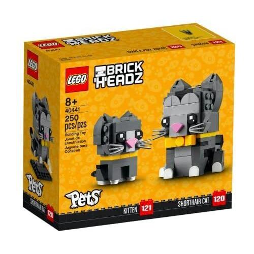 Lego Brickheadz Pets Short-haired Cat Grey