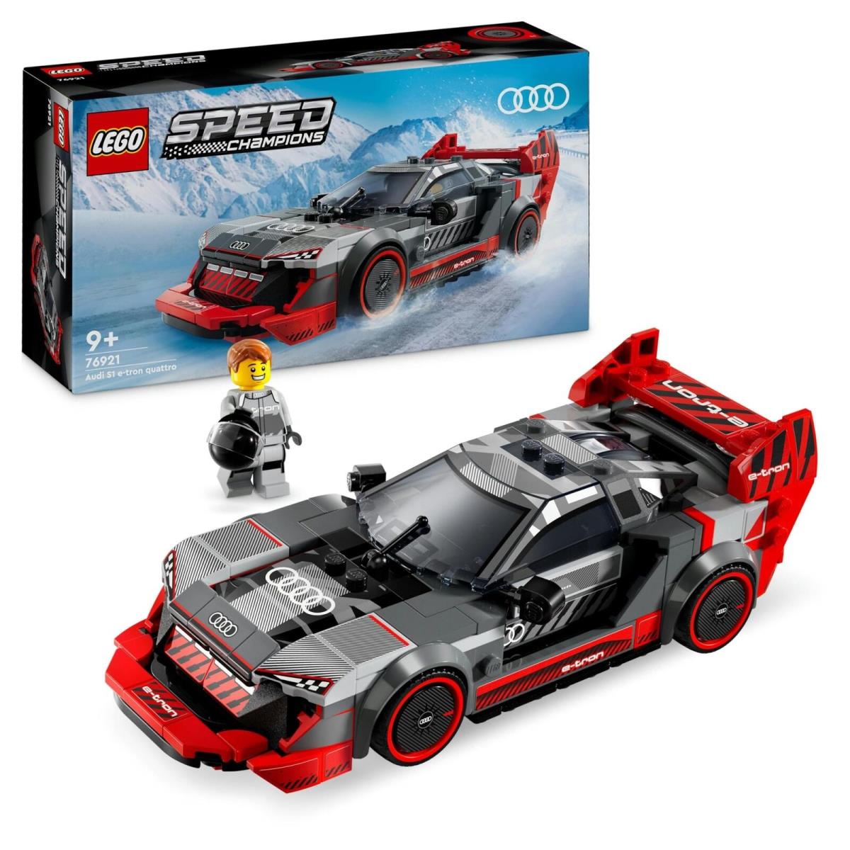 Lego Speed Champions Audi S1 E-tron Quattro Race Car Toy Vehicle Buildable Mode