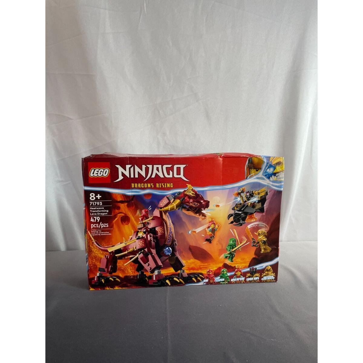 Lego 71793 Ninjago Heatwave Transforming Lava Dragon Building Toy 479 Pcs Age 8+