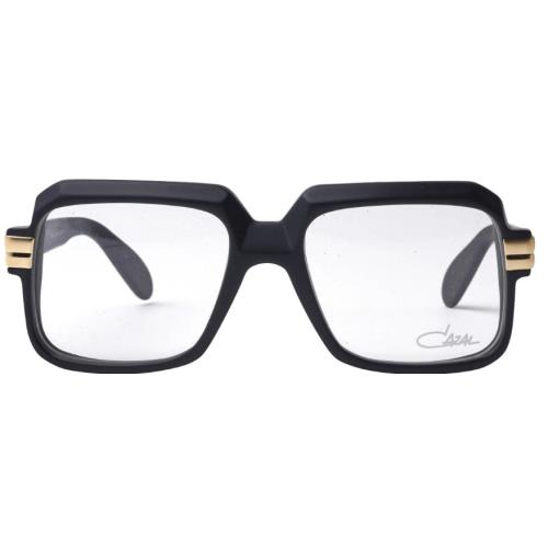 Cazal 607 011 56MM Matt Black Frame with Clear Lenses