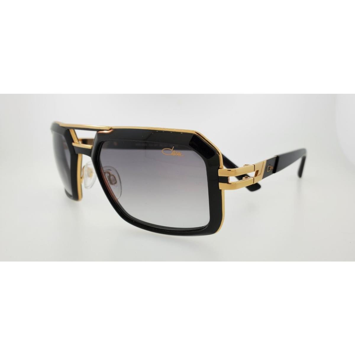 Cazal Sunglasses 9094 001 56MM Black Gold Frame with Grey Gradient Lenses