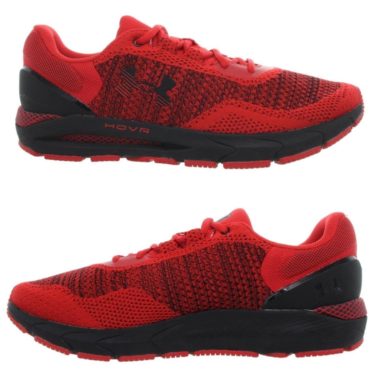 Under Armour Men`s Hovr Intake 6 Red - Black Running Shoes Multiple Size