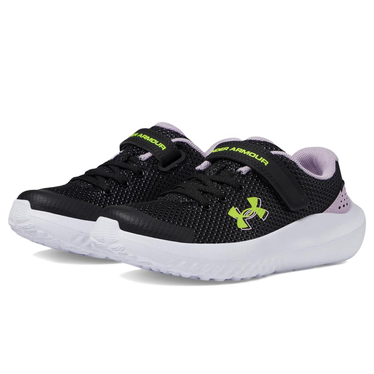 Girl`s Shoes Under Armour Kids Surge 4 Alternate Closure Little Kid