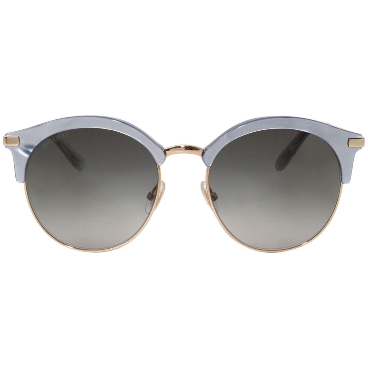 Jimmy Choo Hally/s MVU9O Sunglasses Women`s Azure-gold/blue Gradient Lenses 55mm