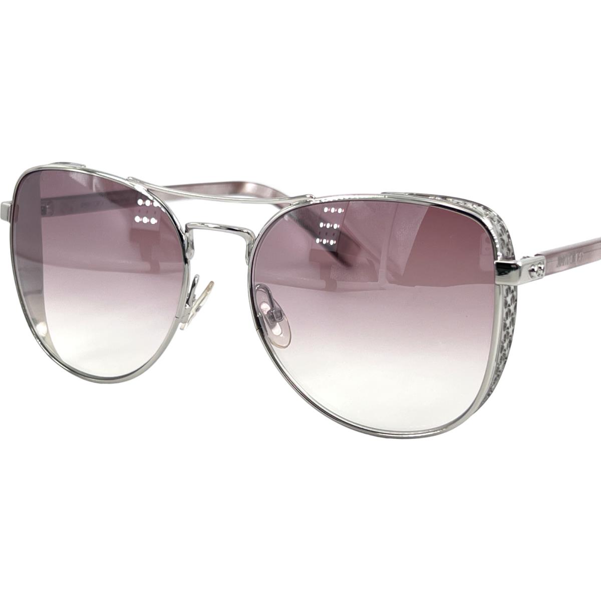 Jimmy Choo Sheena/s Womens Metal Aviator Sunglass 0010NQ Palladium 58-17 W/case