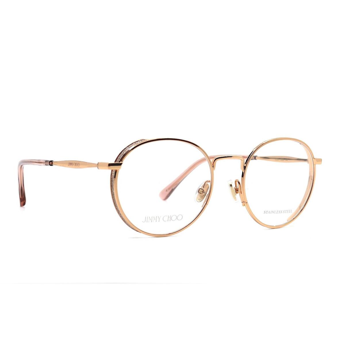 Jimmy Choo JC301 Ddb Gold Copper Eyeglasses Frame RX 51-20