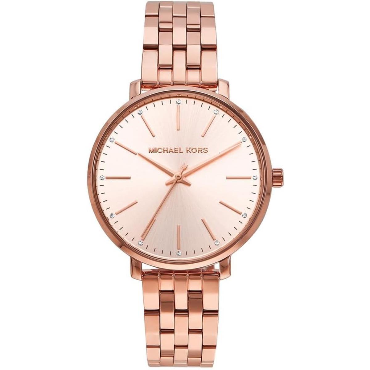 Michael Kors Pyper Stainless Steel Women`s 38mm Quartz Watch - Color Choices All Rose Gold