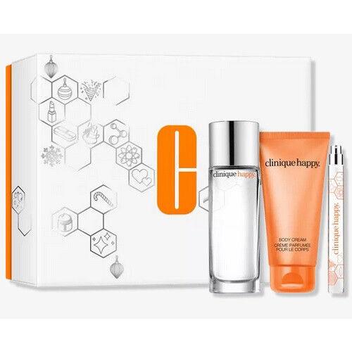 Clinique 3PC Perfectly Happy Fragrance Gift Set Limited Edition