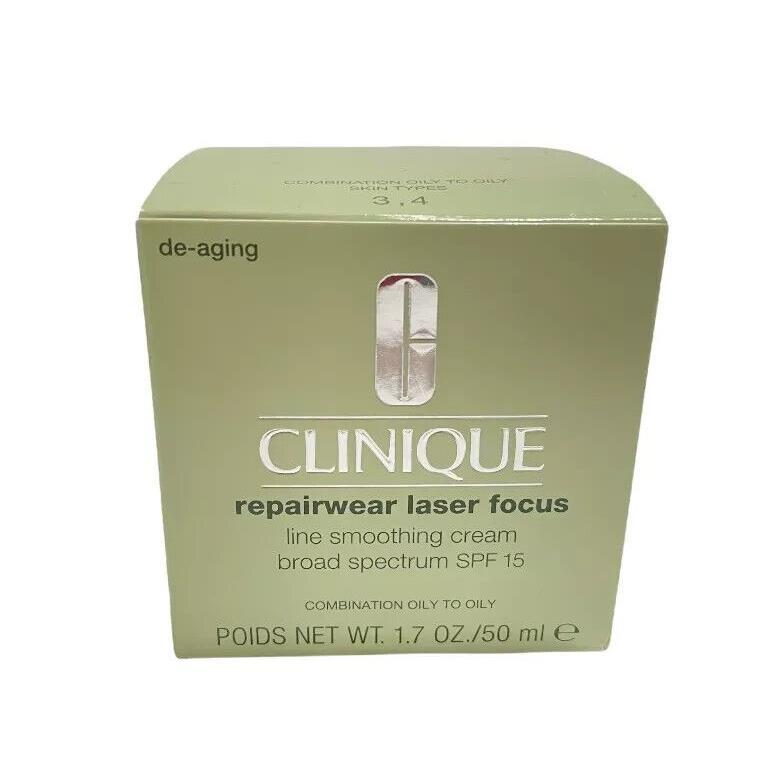 Clinique Repairwear Laser Focus Line Smoothing Cream 1.7 OZ / 50 ML