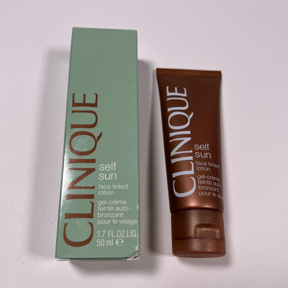 Clinique Self Sun Face Tinted Lotion Suntan 1.7 fl oz / 50 ml Full Size