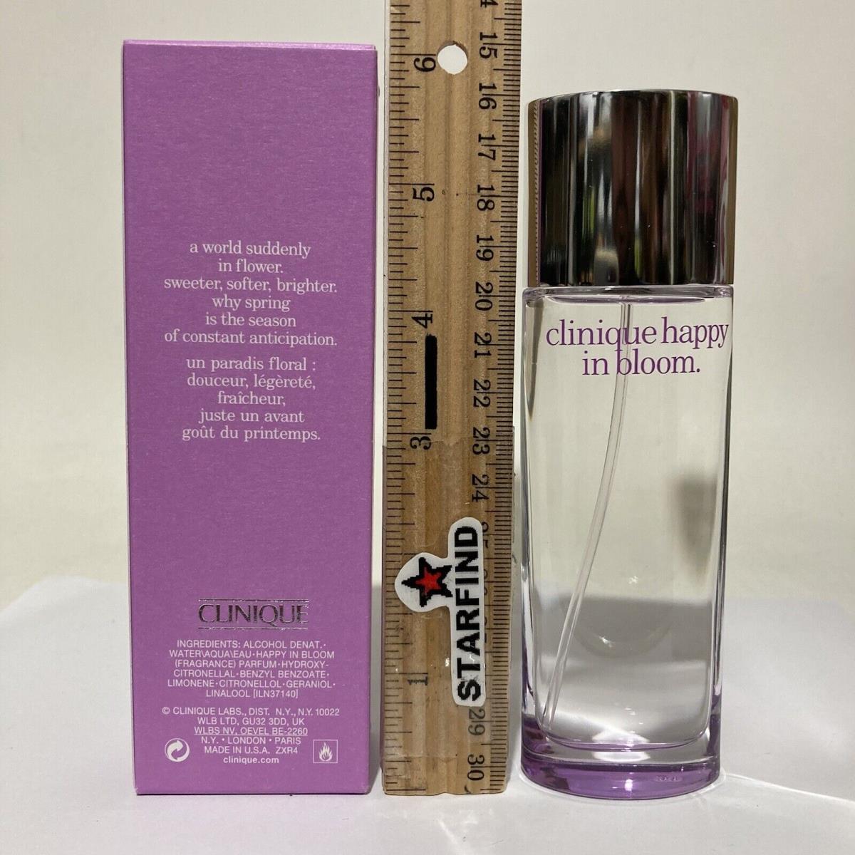 Clinique Happy In Bloom Eau De Parfum Edp Perfume Spray 1.7 oz 50mL See