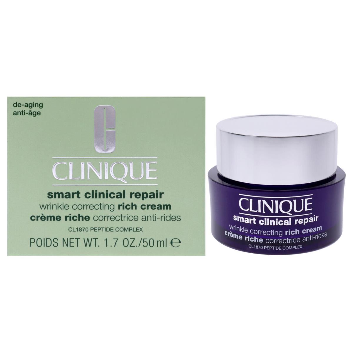 Smart Clinical Repair Wrinkle Correcting Rich Cream by Clinique For Women-1.7oz