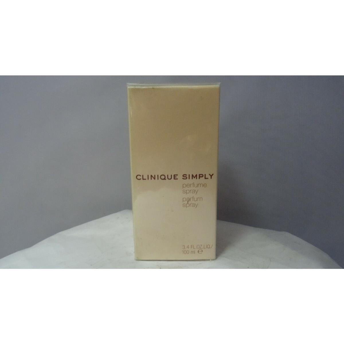 Clinique Simply Perfume Parfum Spray 3.3/ 3.4 OZ 100 ml