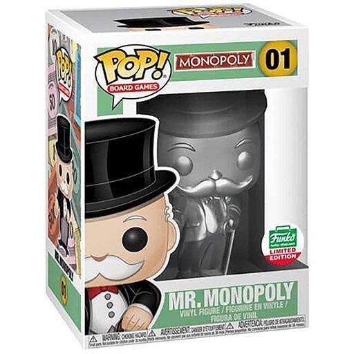 Funko Pop Board Games Monopoly Uncle Pennybags Silver 1 Vinyl Figure