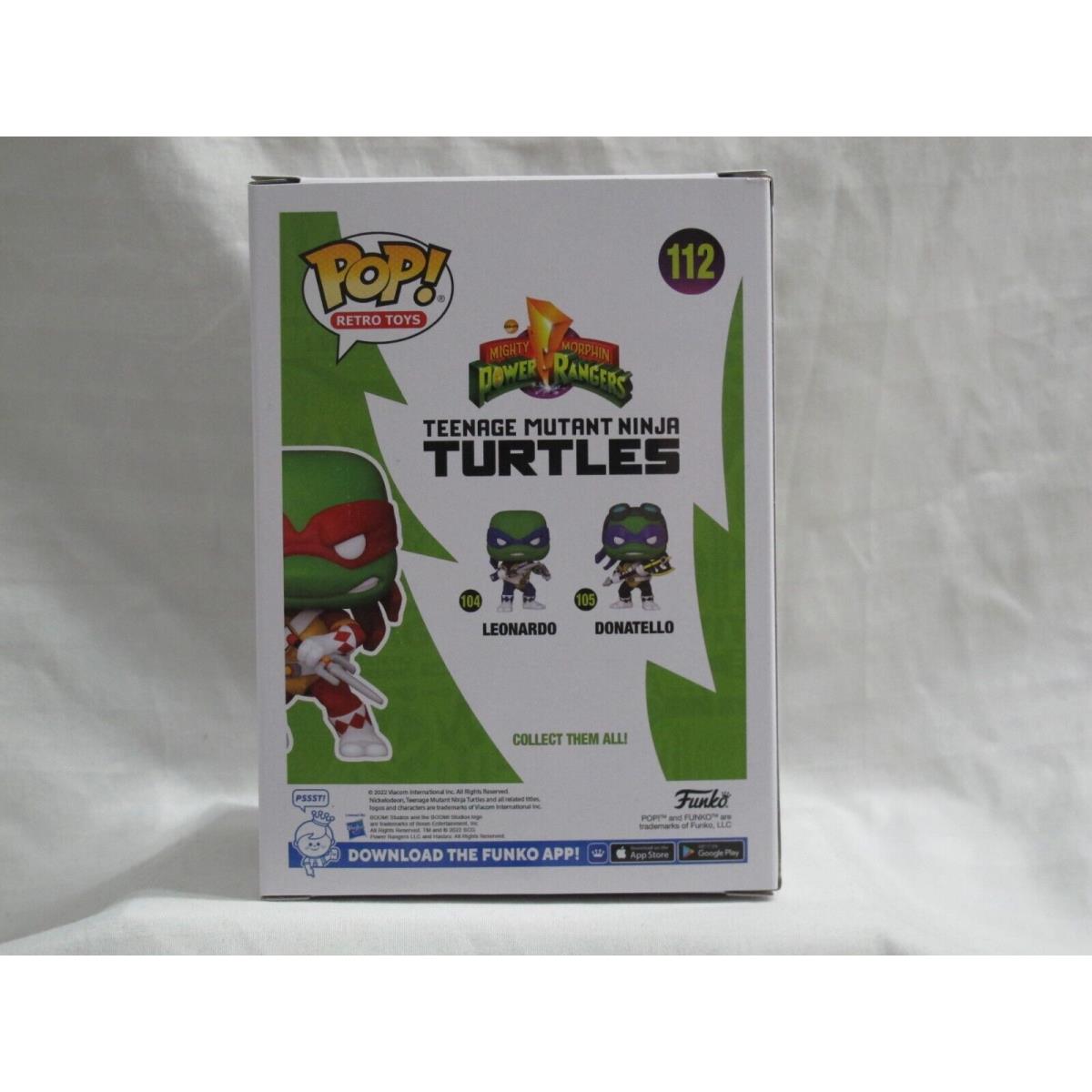 Funko Pop Tmnt Power Rangers Raphael 112 Nycc 2022 Official Con