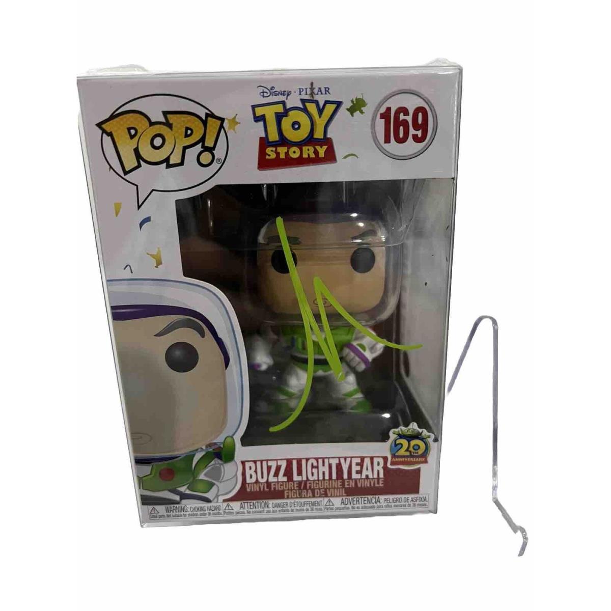 Funko Pop Pixar Buzz Lightyear 169 Autographed By Tim Allen Coa Pro Cert