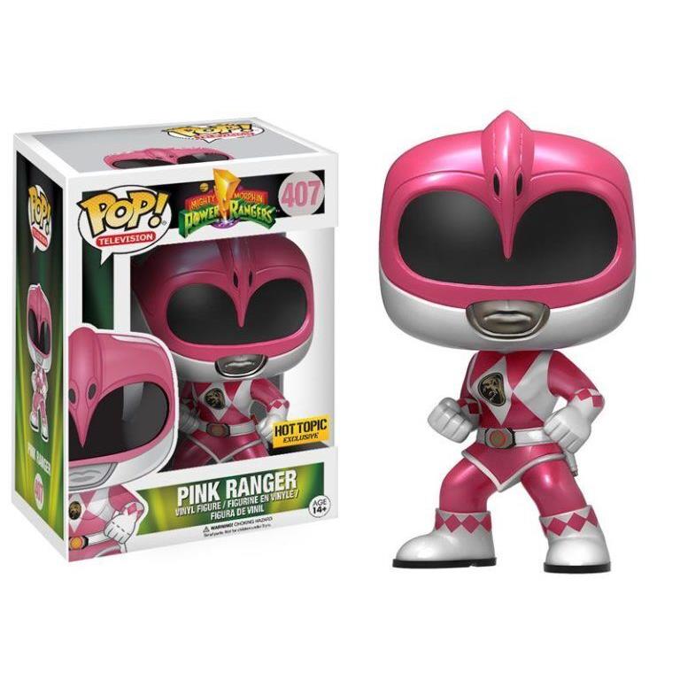 Power Rangers Funko Pop Television Pink Ranger Vinyl Figure Metallic