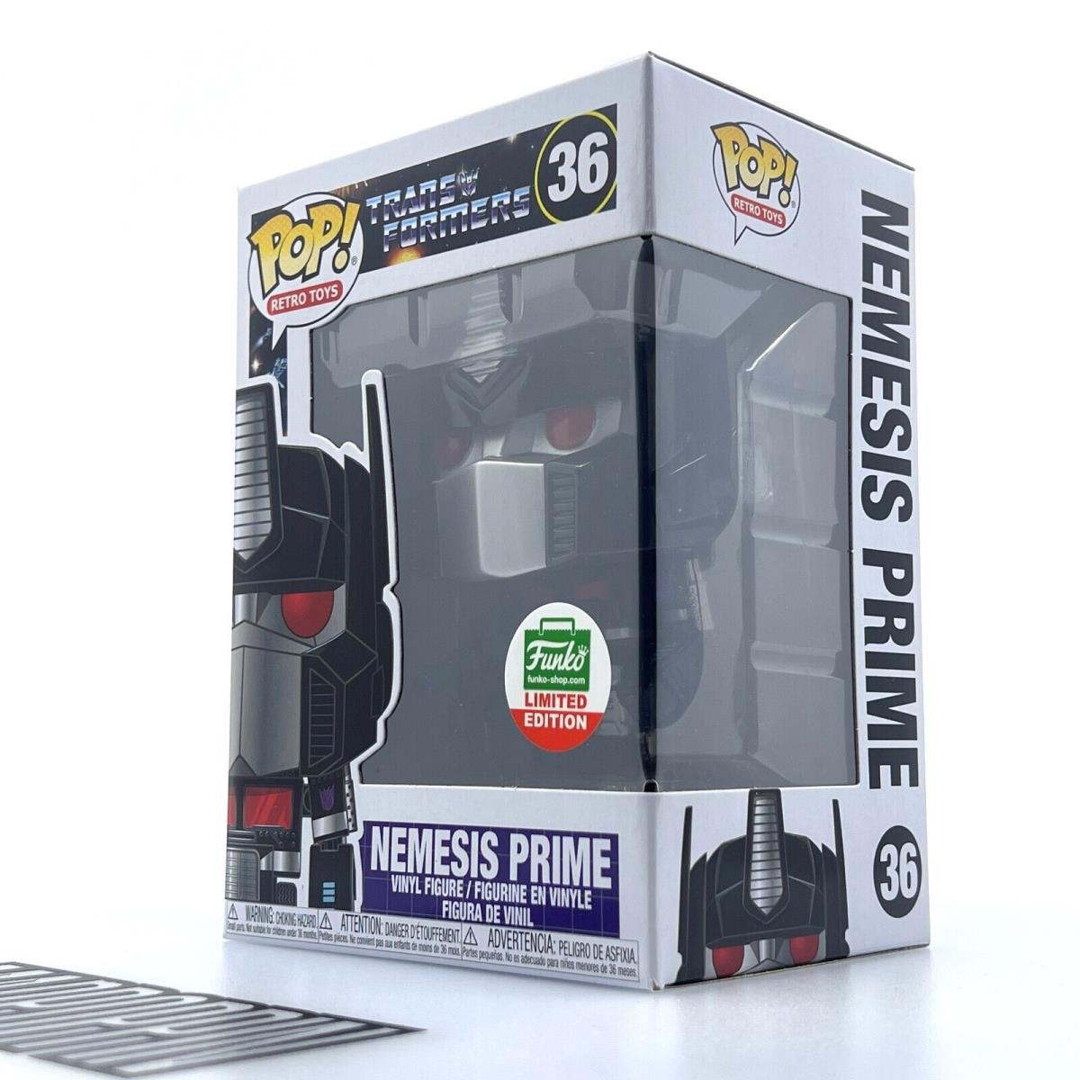 Funko Pop Retro Toys Transformers Nemesis Prime Funko-shop.com Exclusive 36