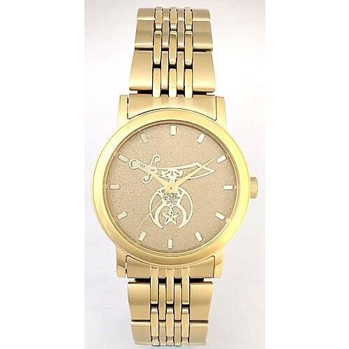 Citizen Brand Shriner Medallion Dial Watch - All Gold Dial