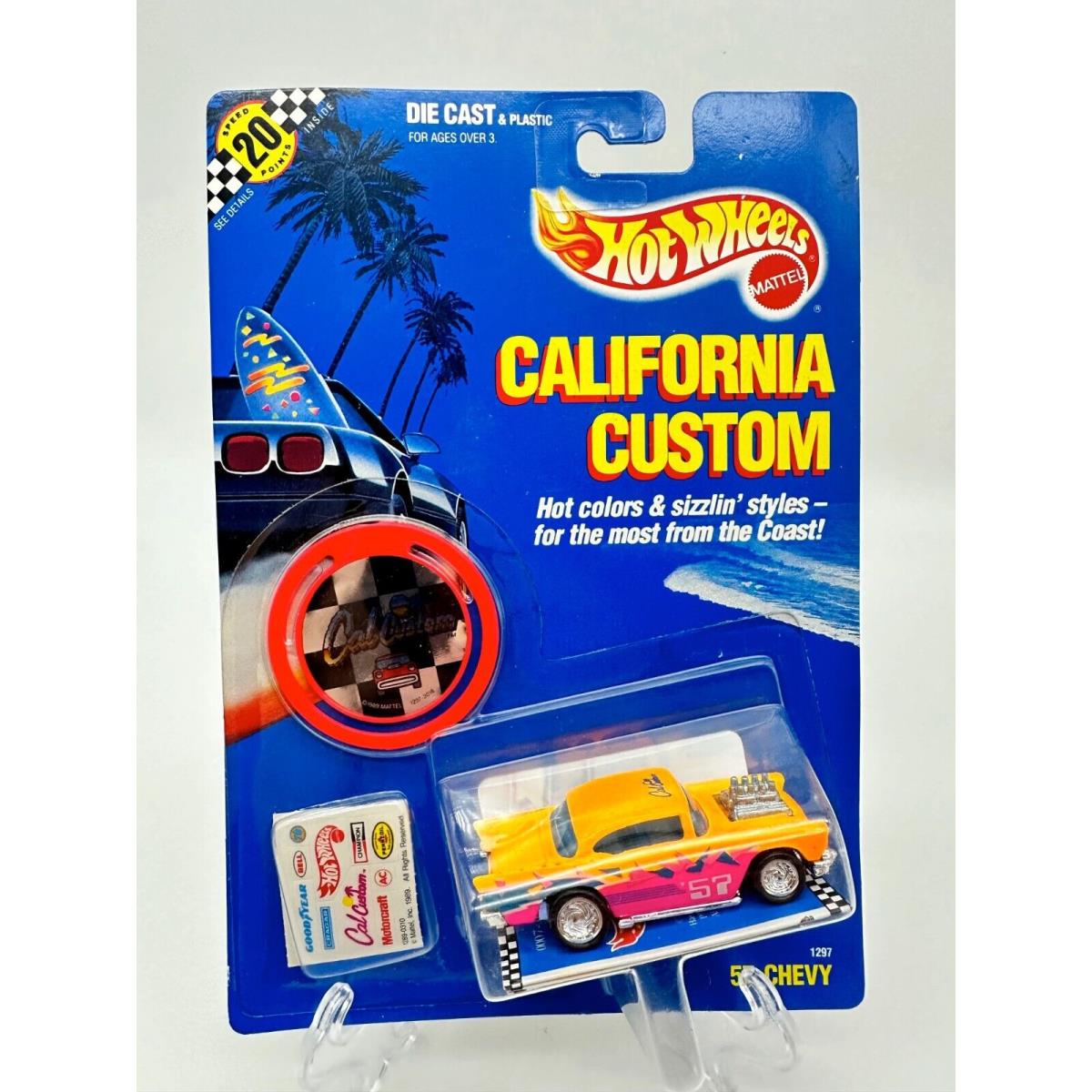 Vintage Hot Wheels 1989 California Customs Nip Ferrari Chevy Ford Corvette 1297 `57 Chevy