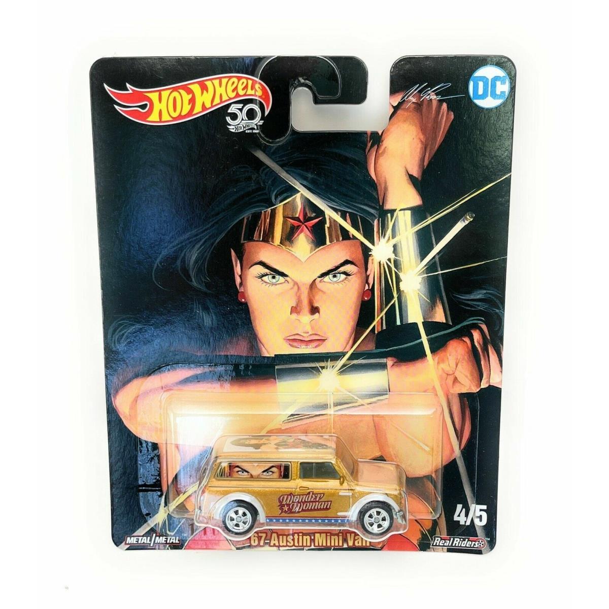 Hot Wheels Hot Wheels Pop Culture Alex Ross DC Heroes Series Diecast Model 956P `67 Austin Mini Van (4/5)