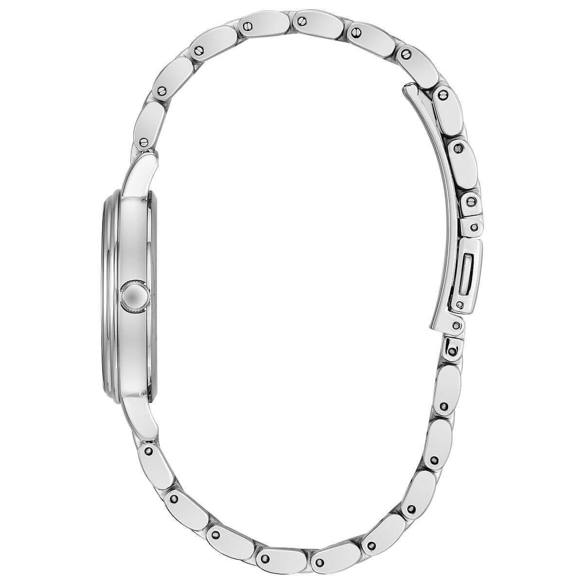 Citizen Chandler EW2440-53A Ladies 31mm Bracelet Watch - Dial: Silver, Band: Silver, Bezel: Silver