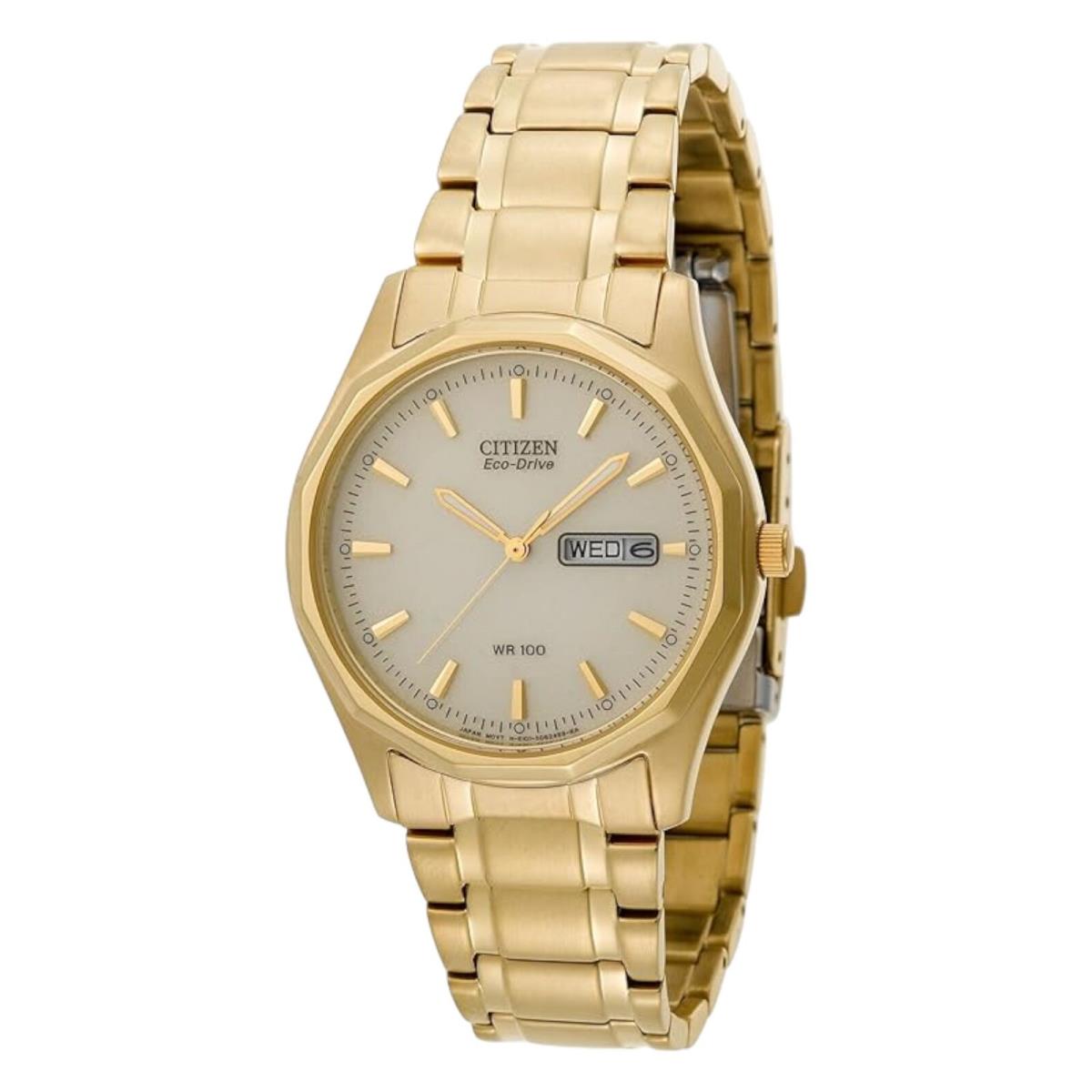 Citizen Corso BM8432-53P Ecodrive Men`s Gold Tone Stainless Steel Watch