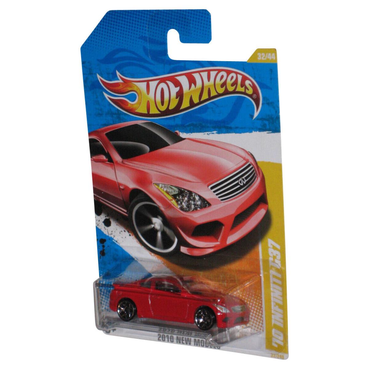 Hot Wheels 2010 Models 32/44 Red Infiniti G37 Toy Car 32/240