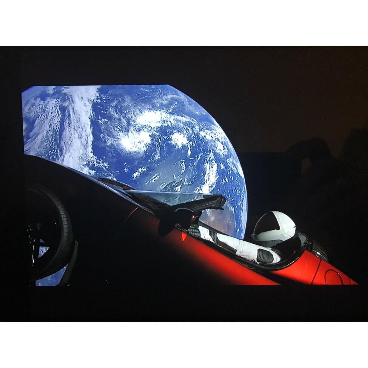 Elon Musk Spacex Tesla Roadster w/ Starman Custom Christmas Ornament Electric