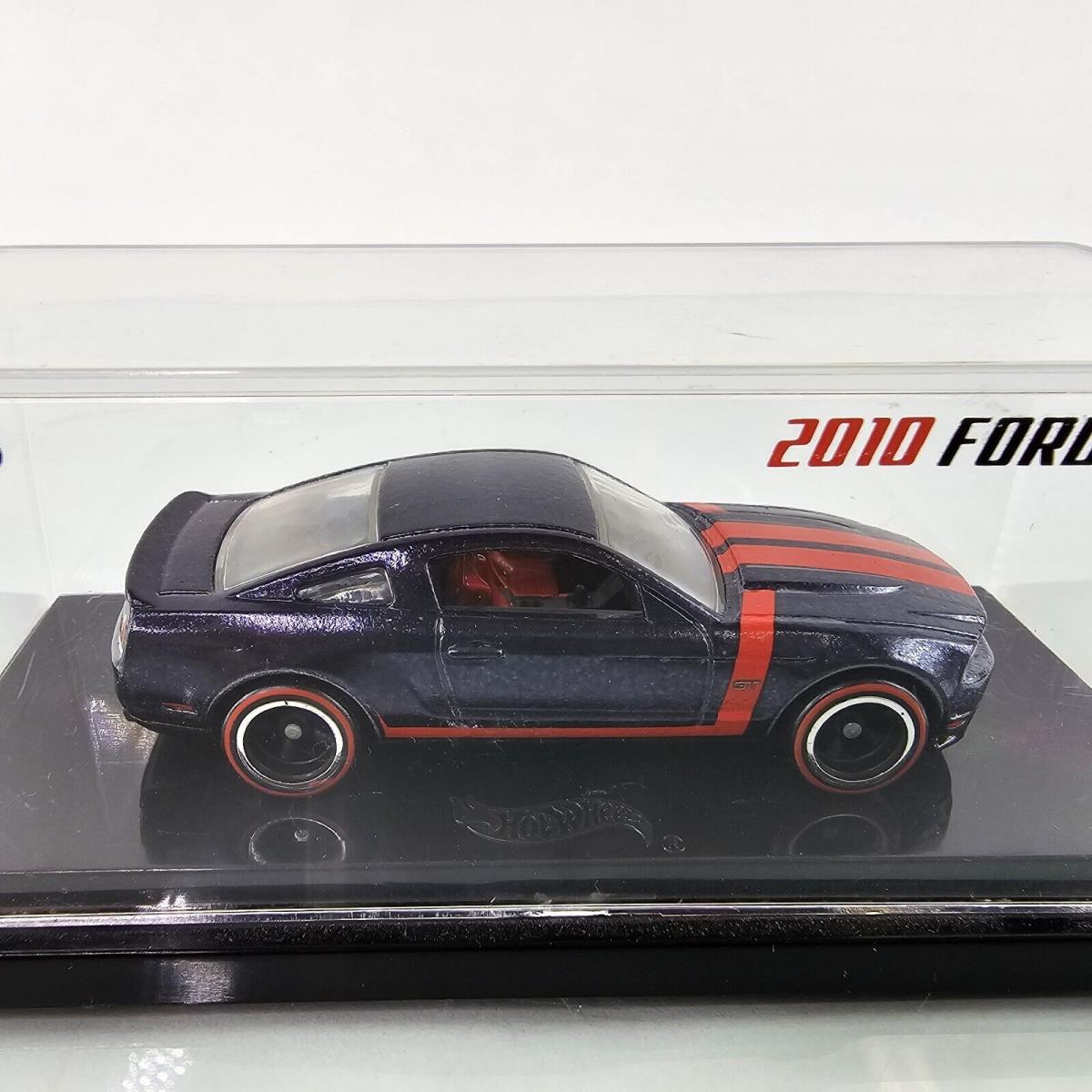 Hot Wheels Rlc 2010 Ford Mustang Metallic Blue LA Auto Show 1:64 Red Line 1998