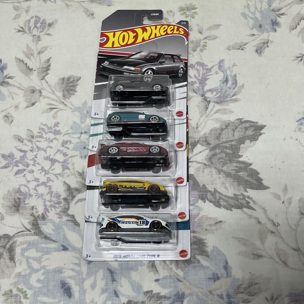 Hot Wheels Jdm Rare Exclusive 2022 Honda Civic Honda Anniversary Set of 5